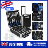 Professional 909PCS Tool Kit with Rolling Storage Case