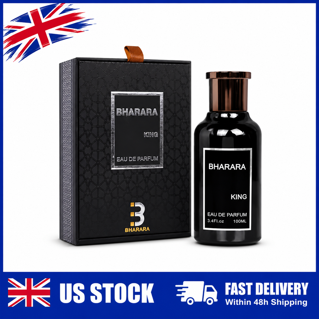 BHARARA King Luxury Men's Fragrance EDP 100ml Long Lasting