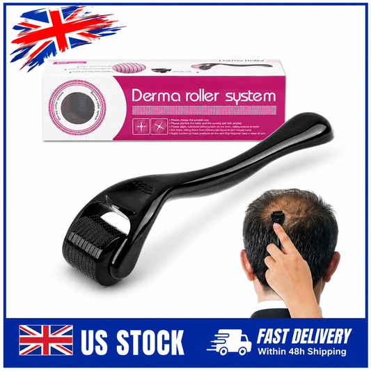 Professional 0.50mm Titanium Derma Roller for Beard & Hair Care