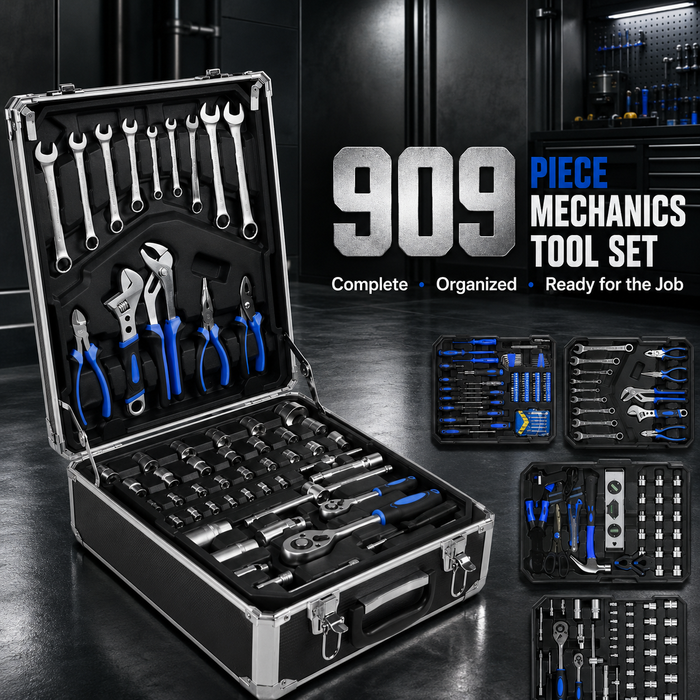 Professional 909PCS Tool Kit with Rolling Storage Case