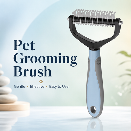 Premium Self-Cleaning Slicker Brush for Long & Short Hair Pets