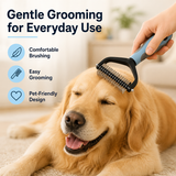Premium Self-Cleaning Slicker Brush for Long & Short Hair Pets
