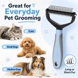 Premium Self-Cleaning Slicker Brush for Long & Short Hair Pets