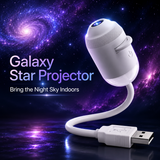 2-in-1 USB Galaxy Star Projector Night Light for Bedroom