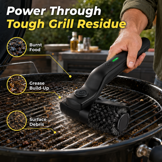 Rechargeable Electric Grill Brush for Outdoor BBQ