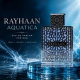 Rayhaan Aquatica Men's Eau de Parfum 3.4 oz Fresh Scent