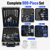 Professional 909PCS Tool Kit with Rolling Storage Case