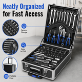 Professional 909PCS Tool Kit with Rolling Storage Case