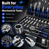 Professional 909PCS Tool Kit with Rolling Storage Case