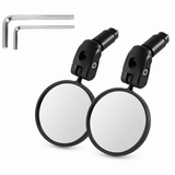 Adjustable Bicycle Rear View Mirrors Bar End Cycling Mirror Set