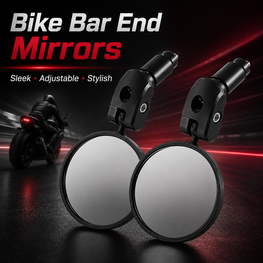 Adjustable Bicycle Rear View Mirrors Bar End Cycling Mirror Set
