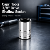 Capri Tools 6-Point Socket 3/8" Drive Hand Tool