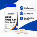 Nutricost Alpha Lipoic Acid 600mg  120 Caps
