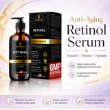 InstaSkincare Anti-aging Retinol Face Serum Vitamin C, A, E Hyaluronic Acid 8oz