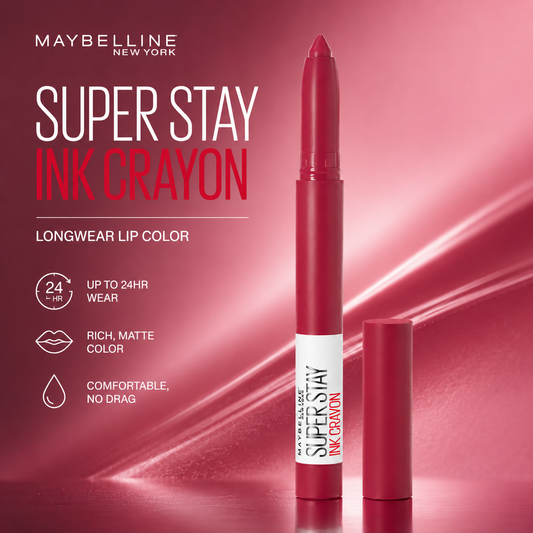 Maybelline Super Stay Ink Crayon Lipstick Duo You Choose Shades
