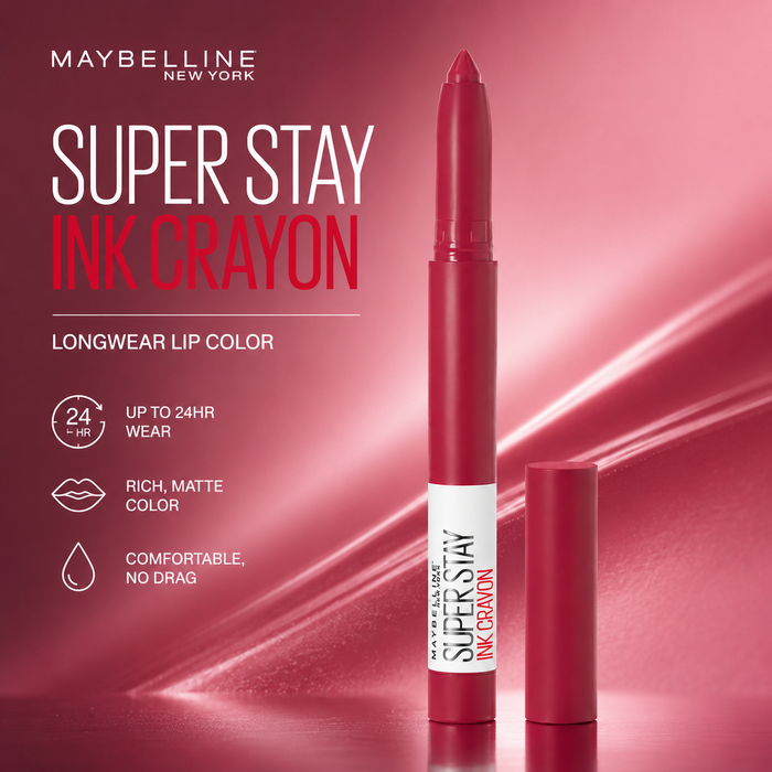 Maybelline Super Stay Ink Crayon Lipstick Duo You Choose Shades
