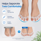 Soft Silicone Toe Straightener Spacer for Hallux Valgus