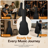 Waterproof 41 Inch Guitar Gig Bag for Classical & Acoustic Guitars