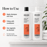 Nioxin System 4 Scalp + Hair Shampoo Conditioner Duo 2 Pack