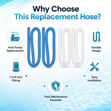 Intex Pool Pump Replacement Hose Kit 2-Pack for Above Ground Pools