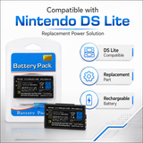 Replacement Battery for Nintendo DS Lite 2000mAh Repair Kit