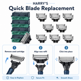 Harry's Men's Razor Replacement Blades 16 Cartridge Pack