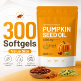 Pumpkin Seed Oil 1000mg + Saw Palmetto | 300 Softgels