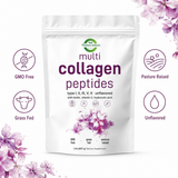 Collagen Peptides Powder Multi Hydrolyzed  2LB Types I II III V X