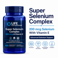 Life Extension Selenium & Vitamin E Antioxidant Formula 100 Capsules