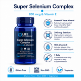 Life Extension Selenium & Vitamin E Antioxidant Formula 100 Capsules