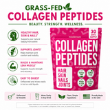 Collagen Peptides Powder 10oz Grass Fed Protein