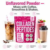 Collagen Peptides Powder 10oz Grass Fed Protein