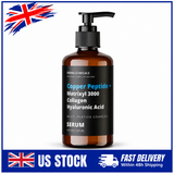 Copper Peptide Anti-Aging Serum 4oz with Matrixyl 3000 & Hyaluronic Acid