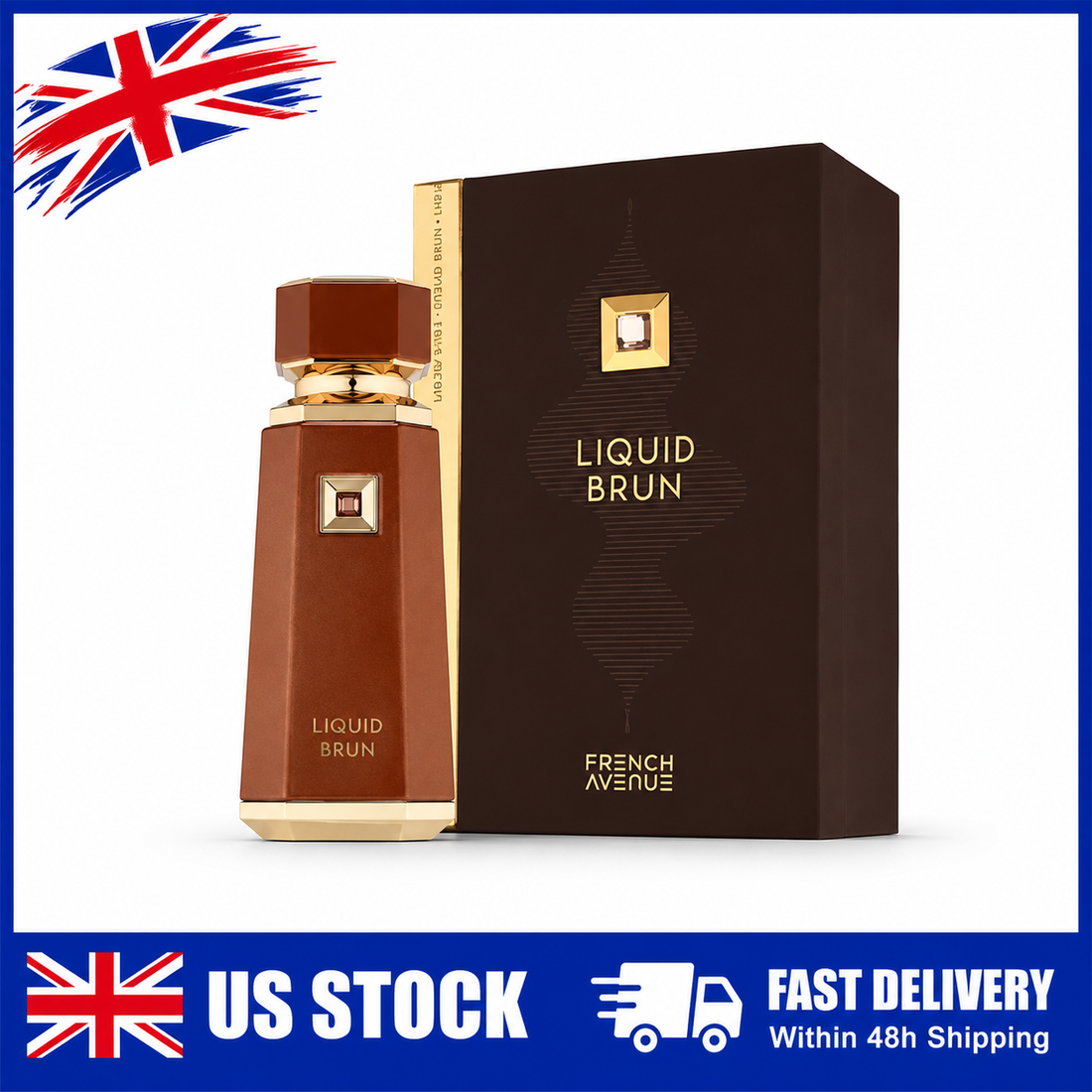 French Avenue Liquid Brun Men's Perfume 100ml Warm Vanilla Woody