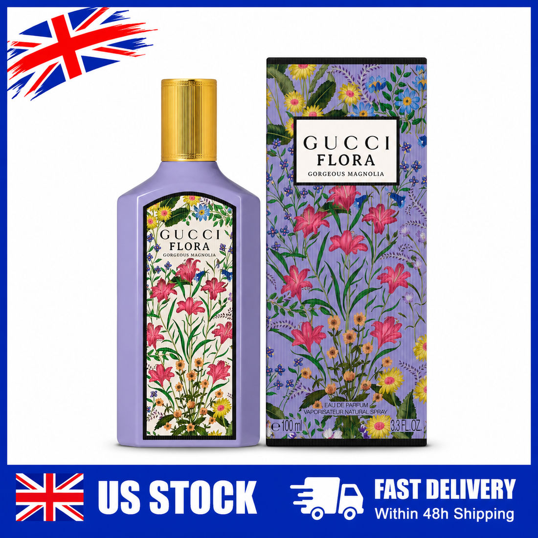 Gucci Flora Gorgeous Magnolia Eau de Parfum 100ml Women's Fragrance