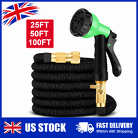 Deluxe Expandable Garden Hose 25ft 50ft 100ft Heavy Duty Flexible Water Hose