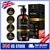 InstaSkincare Anti-aging Retinol Face Serum Vitamin C, A, E Hyaluronic Acid 8oz