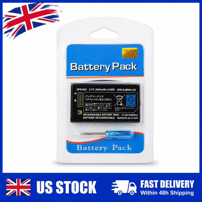 Replacement Battery for Nintendo DS Lite 2000mAh Repair Kit