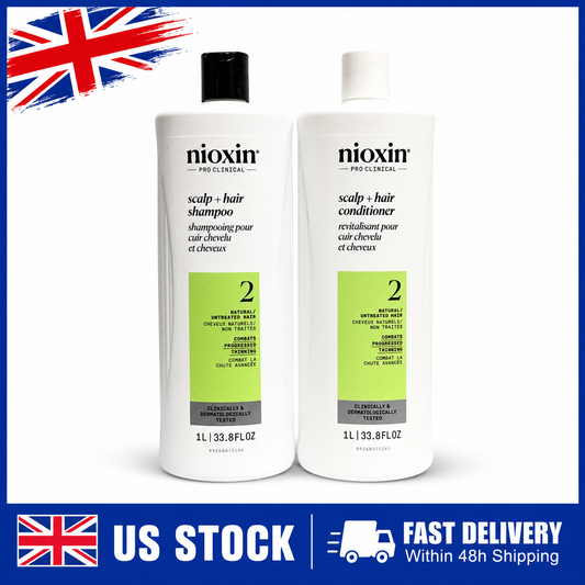 Nioxin System 2 Professional Shampoo & Conditioner 2-Pack