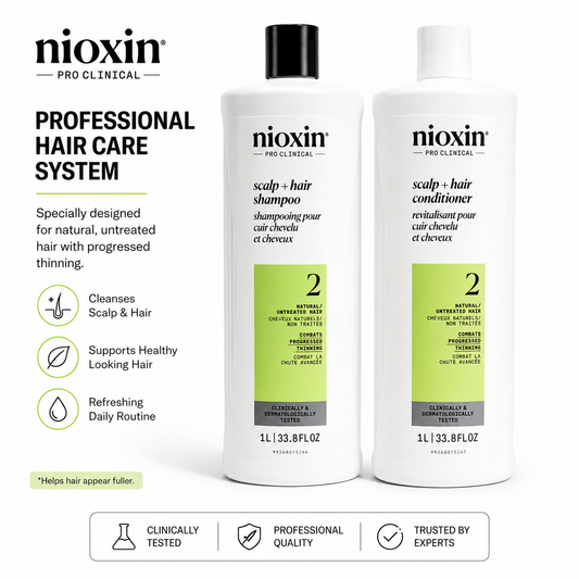 Nioxin System 2 Professional Shampoo & Conditioner 2-Pack