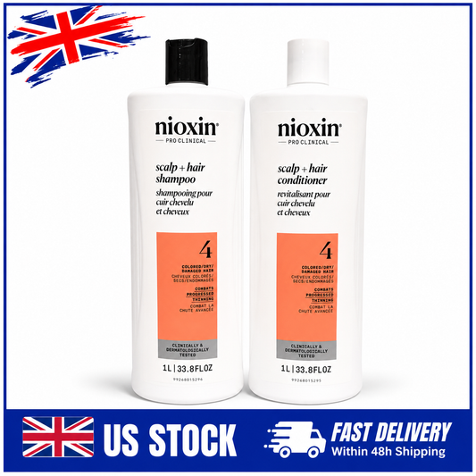 Nioxin System 4 Scalp + Hair Shampoo Conditioner Duo 2 Pack