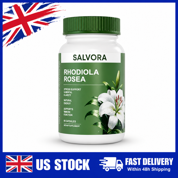 Salvora Rhodiola Rosea Adaptogen Supplement 60 Capsules