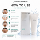 Shiseido Men Deep Cleansing Face Wash 4.8 oz Full Size