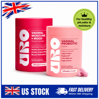 URO Vaginal Probiotics & Moisture Support Supplement Bundle 60ct