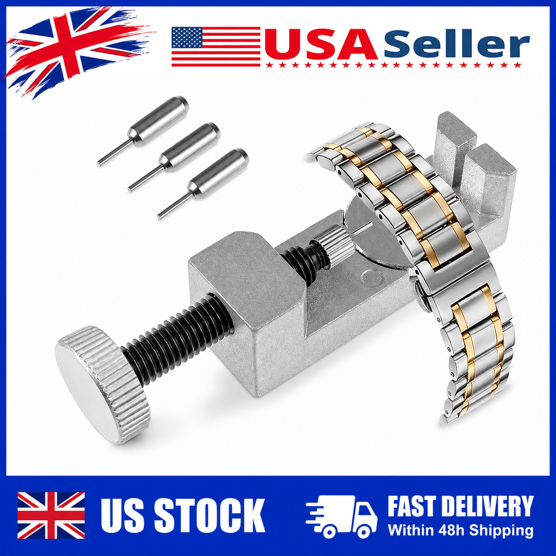 Universal Metal Watch Band Link Pin Remover Repair Tool Kit