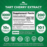 Zazzee Tart Cherry 3000mg Vegan Supplement 200 Capsules
