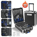 Professional 909PCS Tool Kit with Rolling Storage Case