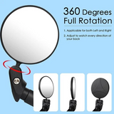 Adjustable Bicycle Rear View Mirrors Bar End Cycling Mirror Set