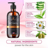 InstaSkincare Anti-aging Retinol Face Serum Vitamin C, A, E Hyaluronic Acid 8oz
