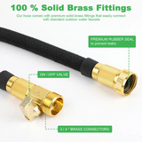 Deluxe Expandable Garden Hose 25ft 50ft 100ft Heavy Duty Flexible Water Hose
